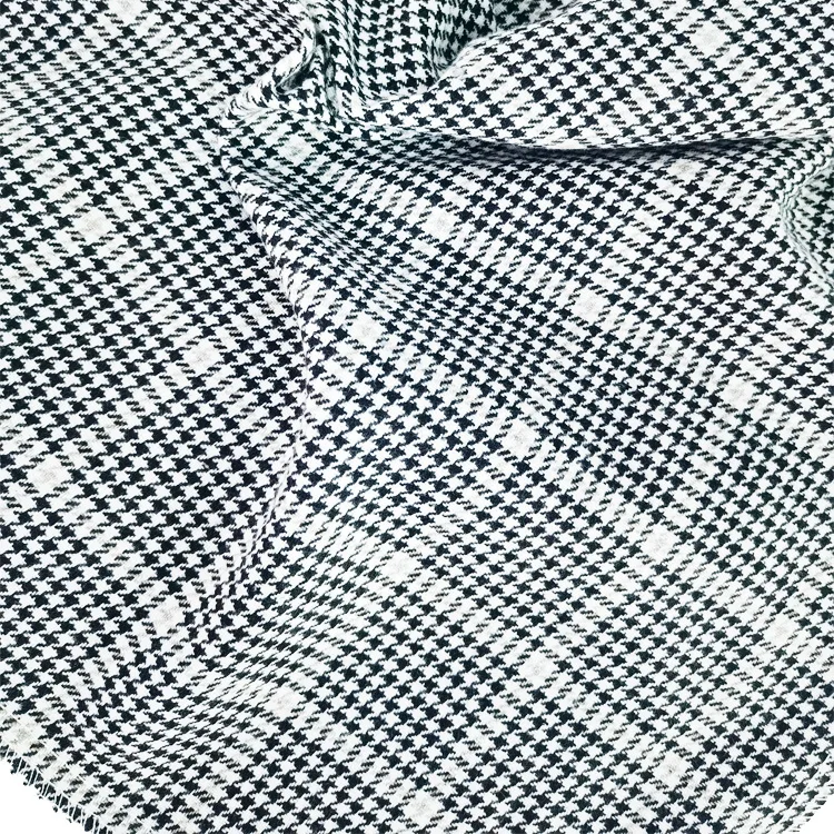 Warm and breathable brushed 3% wool and 97% cotton flannel fabric popular in 2024 for scarves dresses pillows