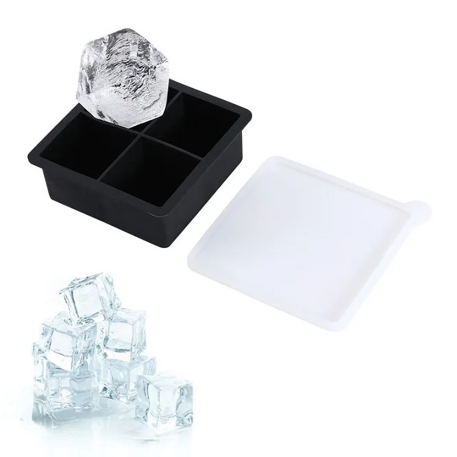 Hot New Products 4 Cavity Small Easy Release Creative Mold Silicone Ice Cube