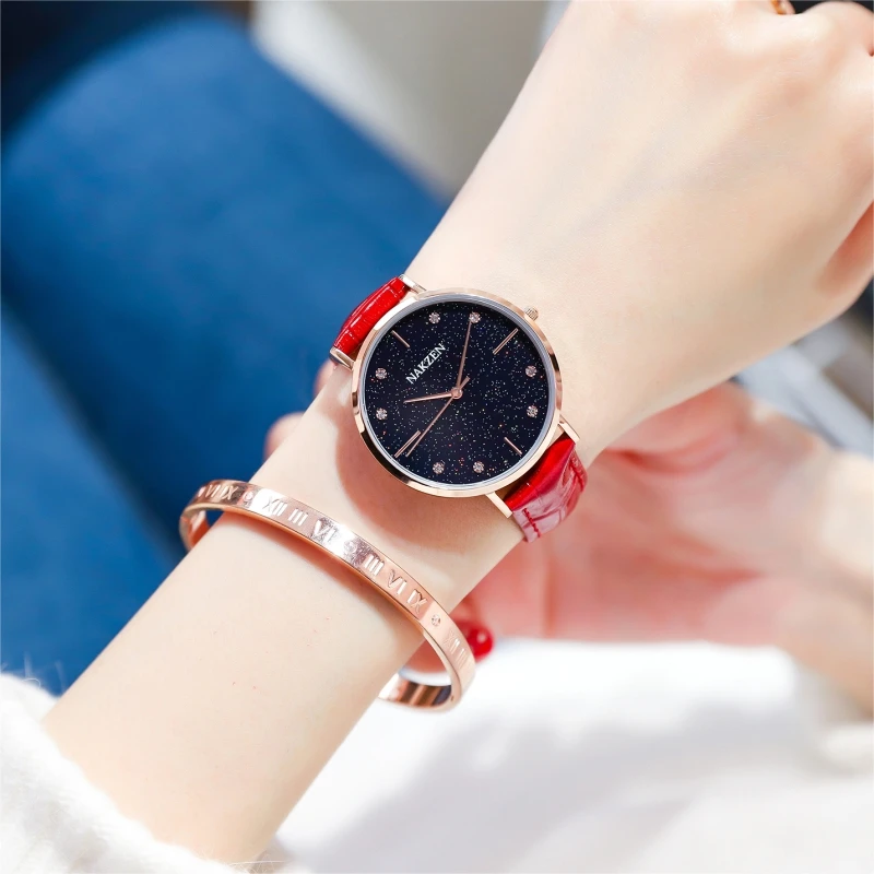 nakzen brand japanese quartz movement female watches