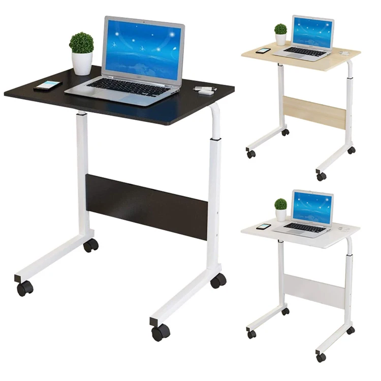 Home Office Sofa Bed Side Study Writing End Table Portable Mobile Lift Computer Lap Laptop Gaming Work Desk with Wheels
