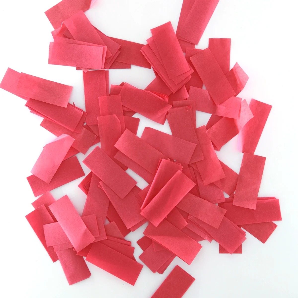 Flame retardant 100% biodegradable rectangular confetti white pink flowers confetti wedding birthday holiday decorations