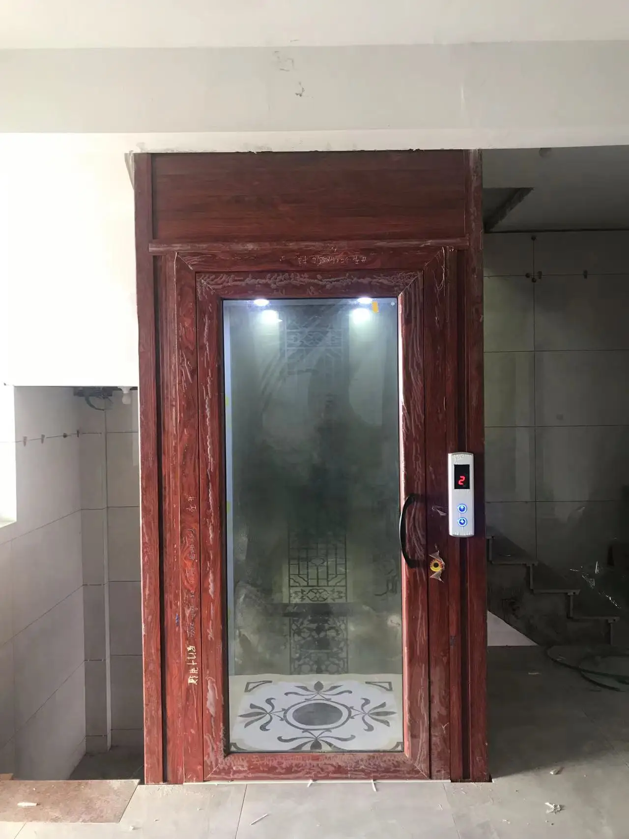 4 Floor Villa Residential 3 Person House Auto Hospital Villa Office Building Cheap Without Pit Home Lift Hydraulic Elevator