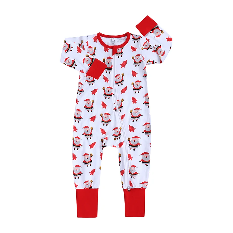new born baby clothes long sleeve christmas pajamas infant boy cute baby jumpsuit