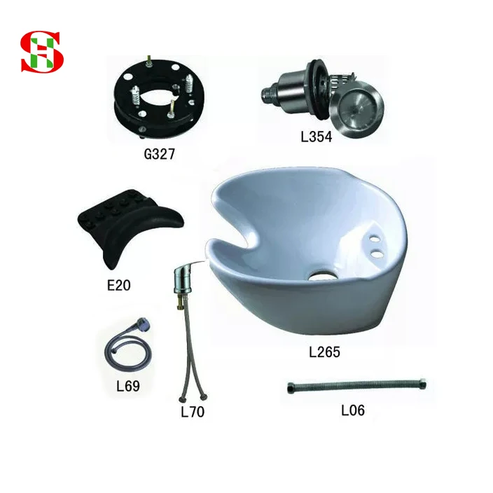 Оптовая продажа, аксессуары для кресла и кровати M301Ceramic Salon, Набор чашек для шампуня, горшки, умывальник для волос