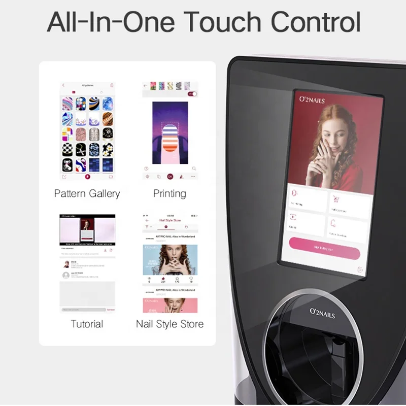 LCD V 12 wireless nail art printer nail painting machine portable best electric 3d digital manicure machine