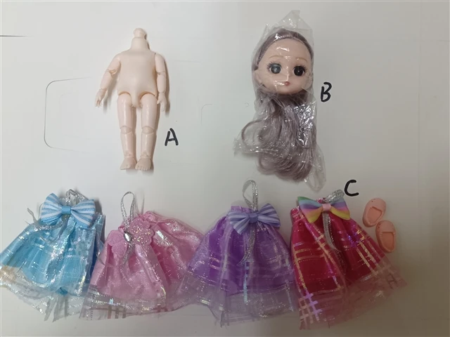accept OEM design can shipping by parts 6 inch 13 joint fashion dolls for girls toys