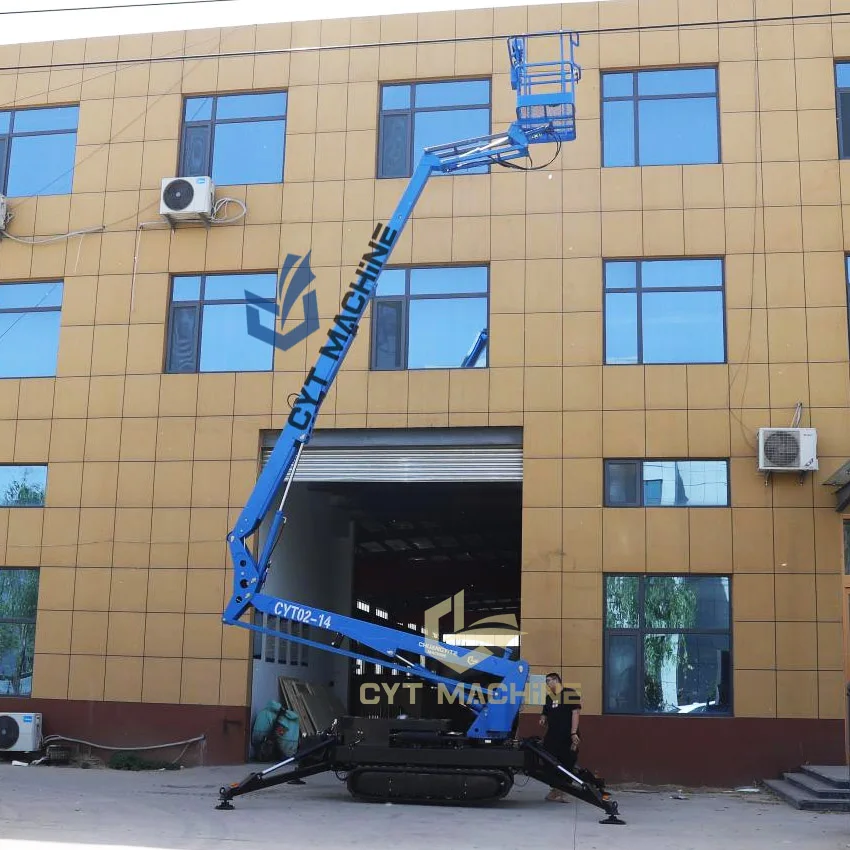 Factory Outlet 16M Hydraulic Trailer-Mounted Spider Boom Man Lift Aerial Platform Lift