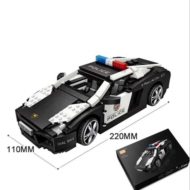 
Loz Educational small Bricks mini Vehicle Assemble model Hot dog shop ice cream truck police car Legoed building blocks for kid 
