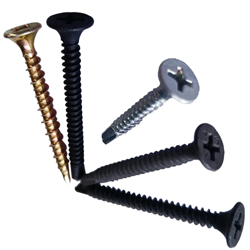China Products Carbon Steel Hardened Bugle Head Black Phosphating Drywall Screw