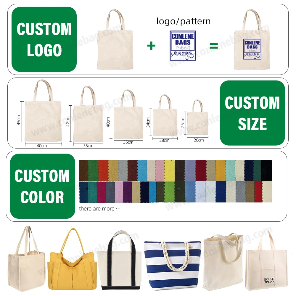 New Style Fashion Handbag Cotton Canvas Tote Bag Eco Large Custom Tote Bag For Daily Carrying Shopping Grocery Cotton