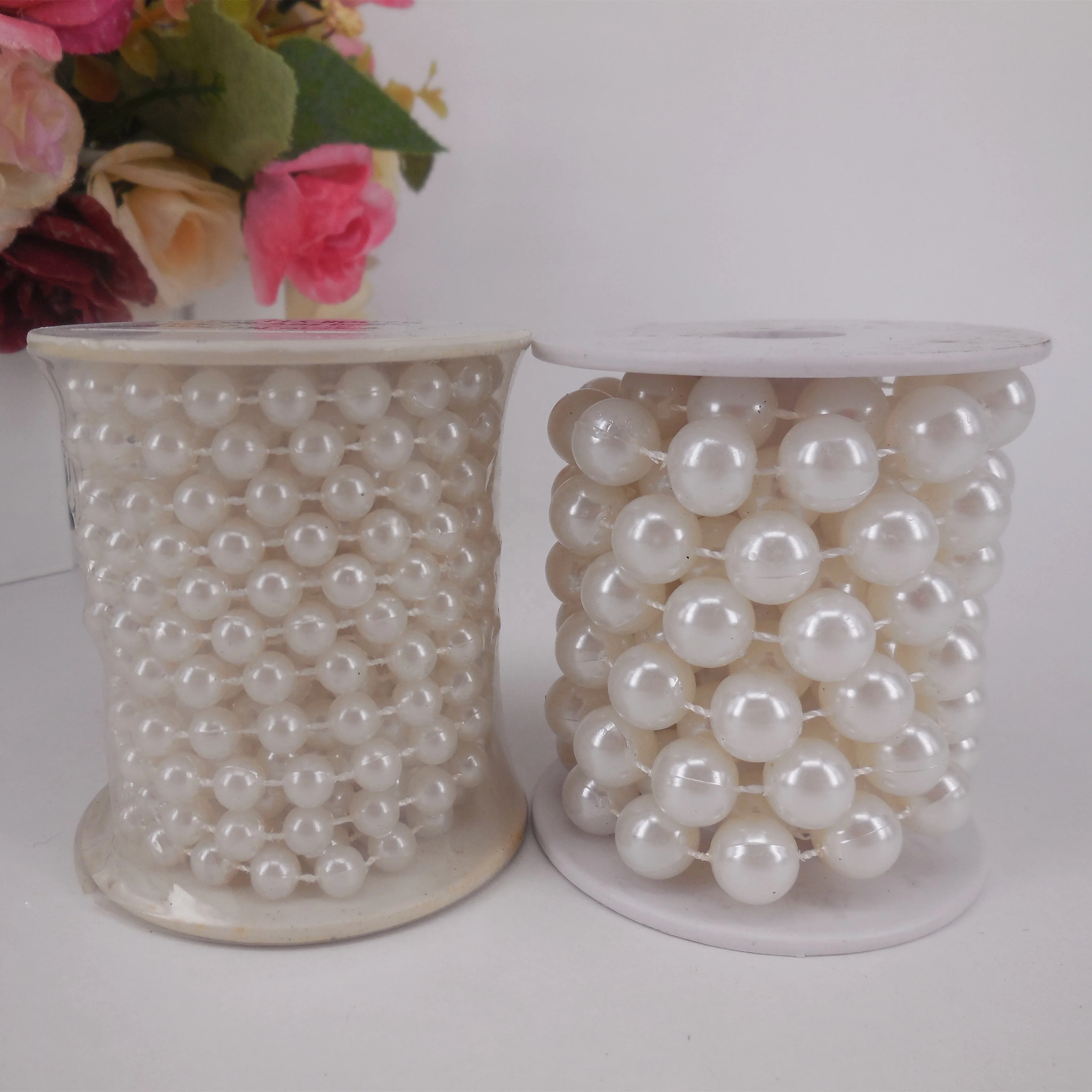 Hot Sale 10mm Round Beads Pearl White ABS Plastic Beads For Jewelry DIY