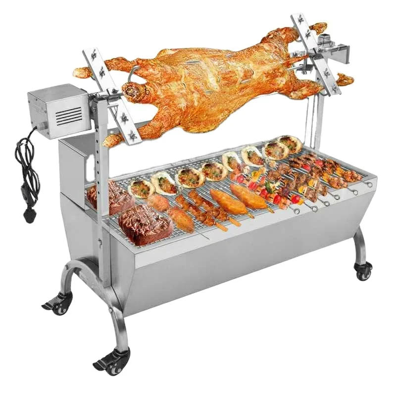 Customize rotate electric BBQ grills non smoke outdoor barbecue grills bbq tools