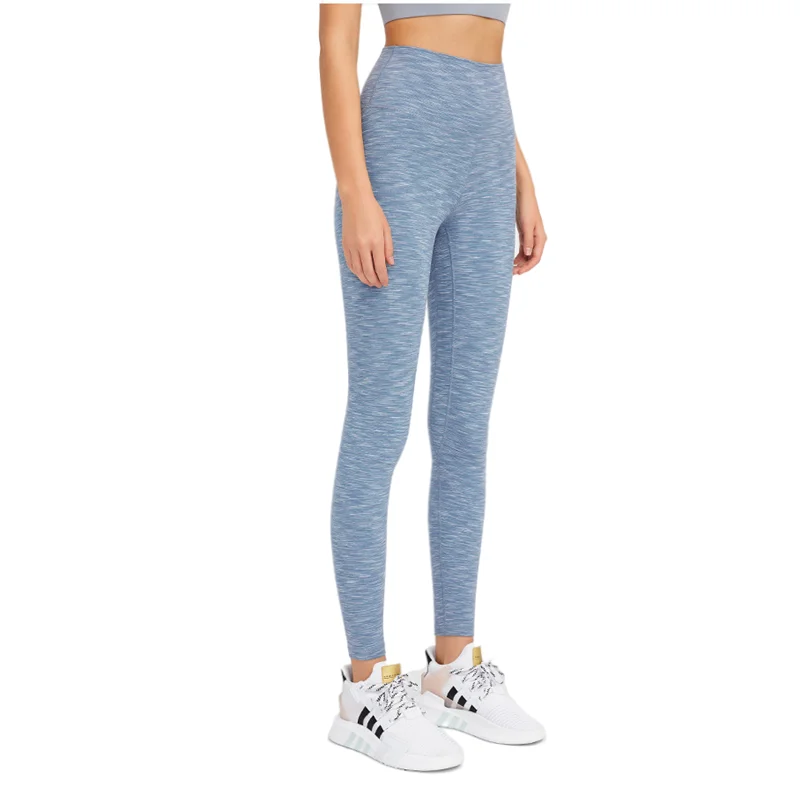 4 Colors Workout women Custom High Waist Striped Yoga Pants With Pockets fitness gym leggings