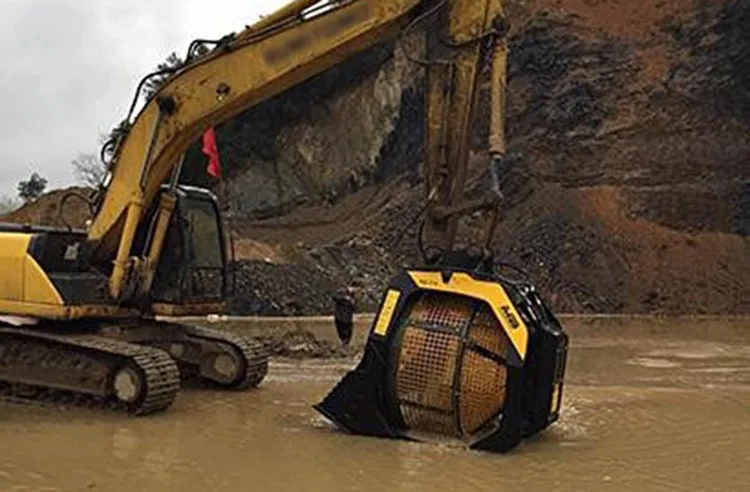 rotary screening bucket for 5.5 T yanma excavator
