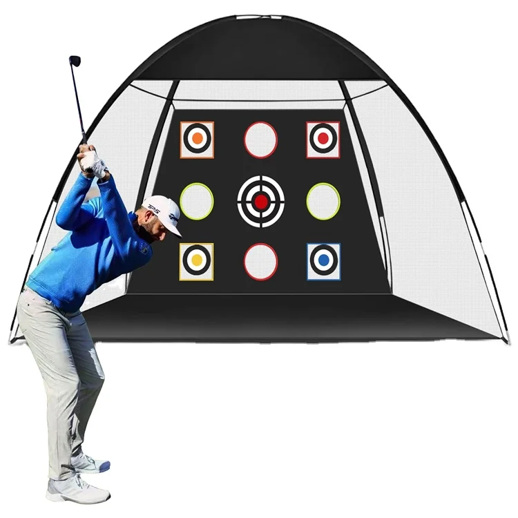 Golf Practice Net 10ft x 7ft Golf Hitting Training Aids Nets with Target Backyard Driving Chipping Golf Practice Net