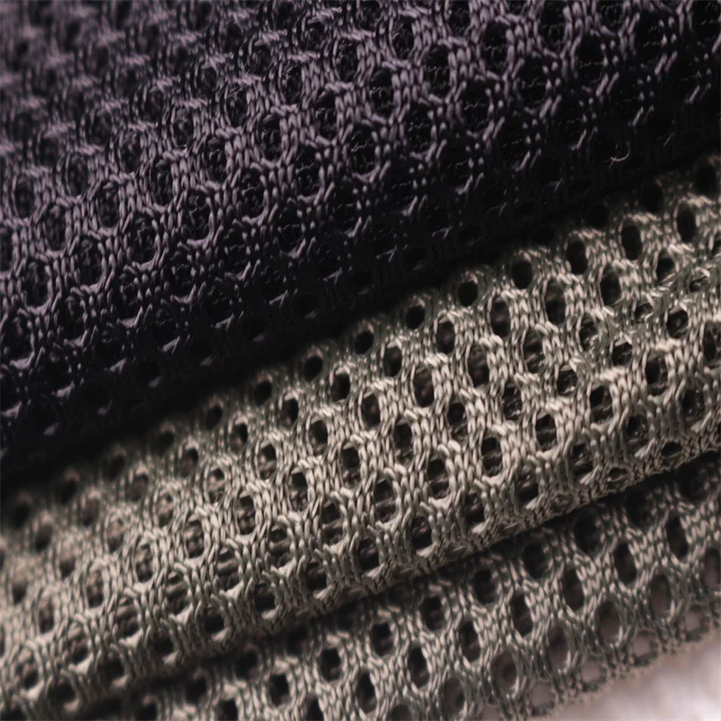 M3/ROOSO 100% polyester 250gsm high strength mesh grid poly warp knit net  fabric for backpack lining