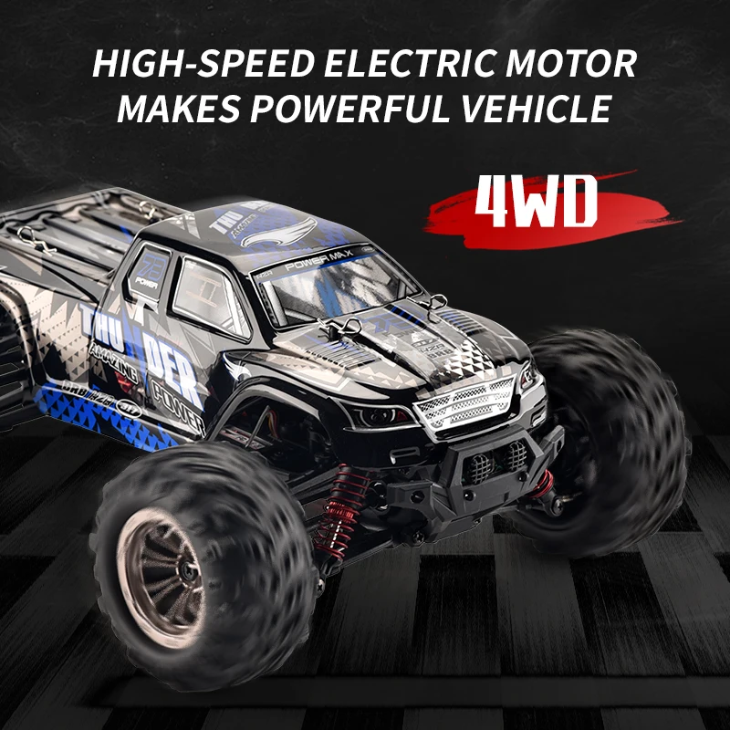 1/16 2.4G Remote Control High Speed Off-road Climbing Vehicle RC Toys USB Rechargeable Battery Remote Control Car Toy For Boy