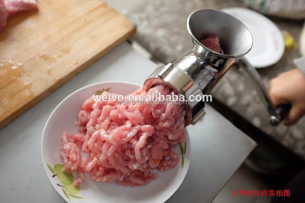 22# Stainless Steel Manual Meat Mincer Hand Meat Grinder For Commercial Use