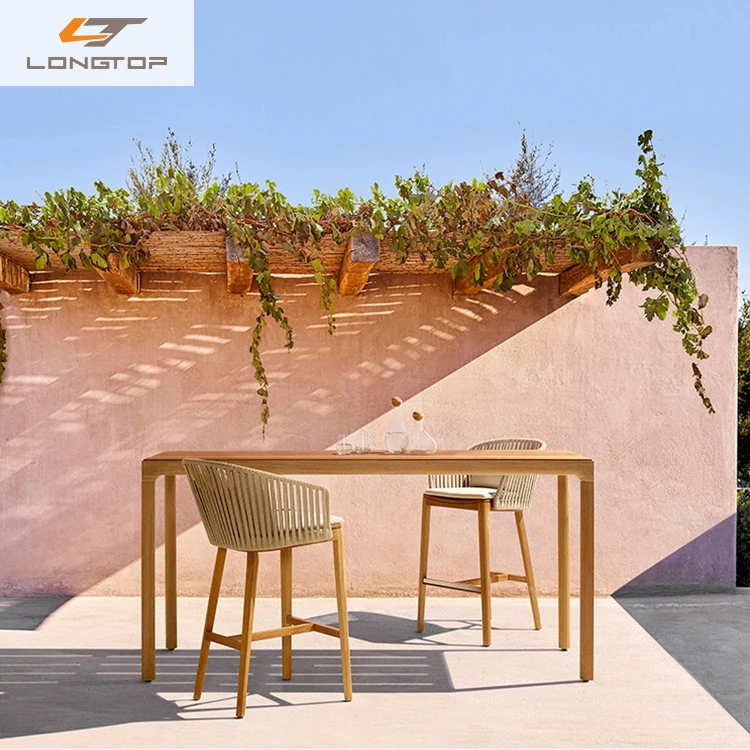 New Arrivals Table Width Unit Big Lots Used Outdoor Aluminum Alloy Bar Chair for Patio