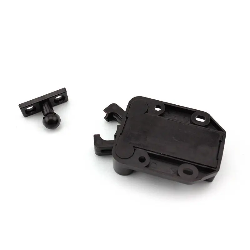 Modern Design Plastic Latch Cabinet Doors Beetle Bouncer Available in Black or White for Kitchen Bathroom Living Room Use