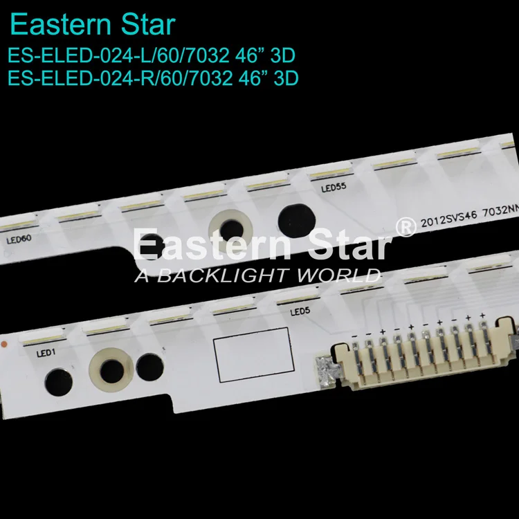 ES-ELED-024 LED BAR SAM SUNG 2012SVS46 732NNB LEFT RIGHT60 3D REV1.2 for Samsung 46ES 3D TV backlight strip 572.5MM