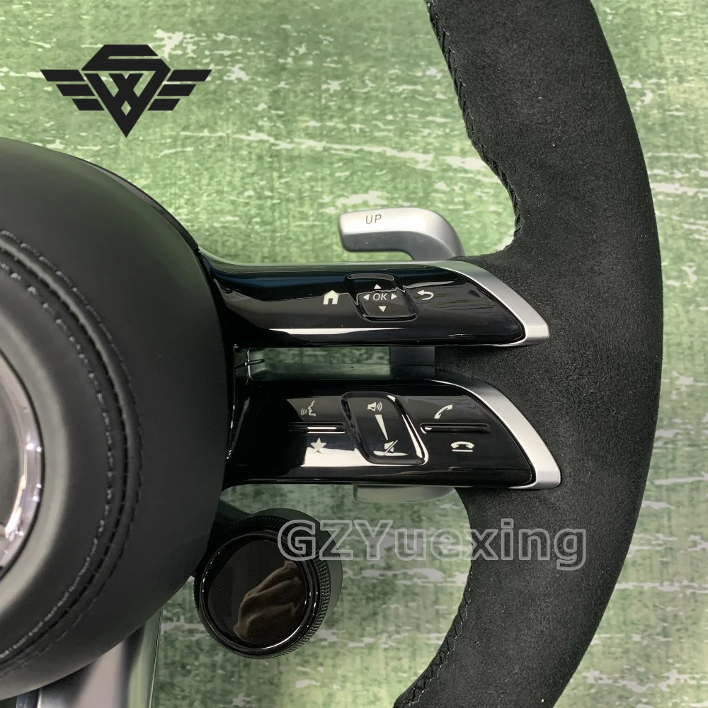 Customized Carbon Fiber And Alcantara Steering Wheel For Mercedes AMG W204 W205 W223 W222 W207 W213 Car Steering Wheel Assembly