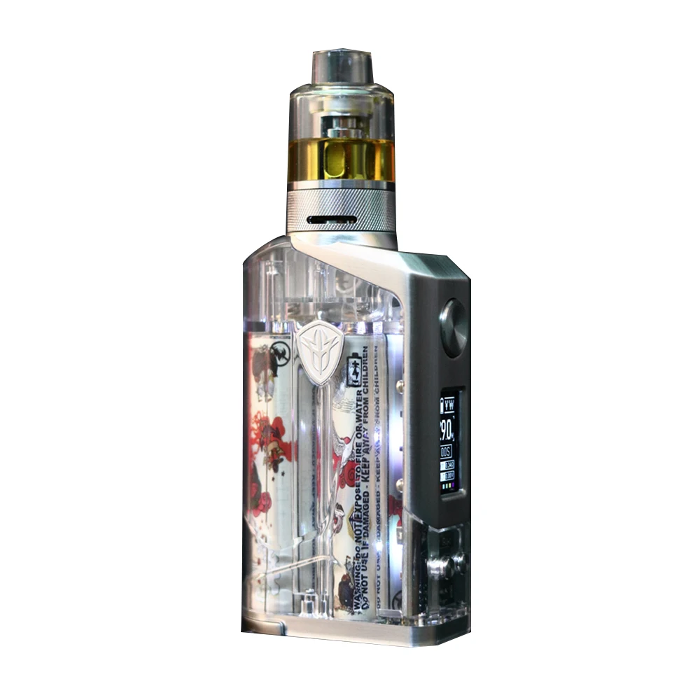 
New style Box Mod vape vaporizer Rincoe Jellybox 228W kit e cigarettes External Dual Battery electronic vapor cigarette display 