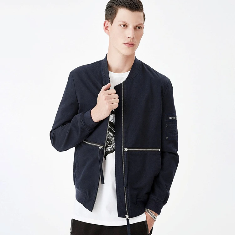 Куртка-бомбер с вышивкой на заказ с логотипом 2022, Мужская ветровка из 100 полиэстера, куртка большого размера