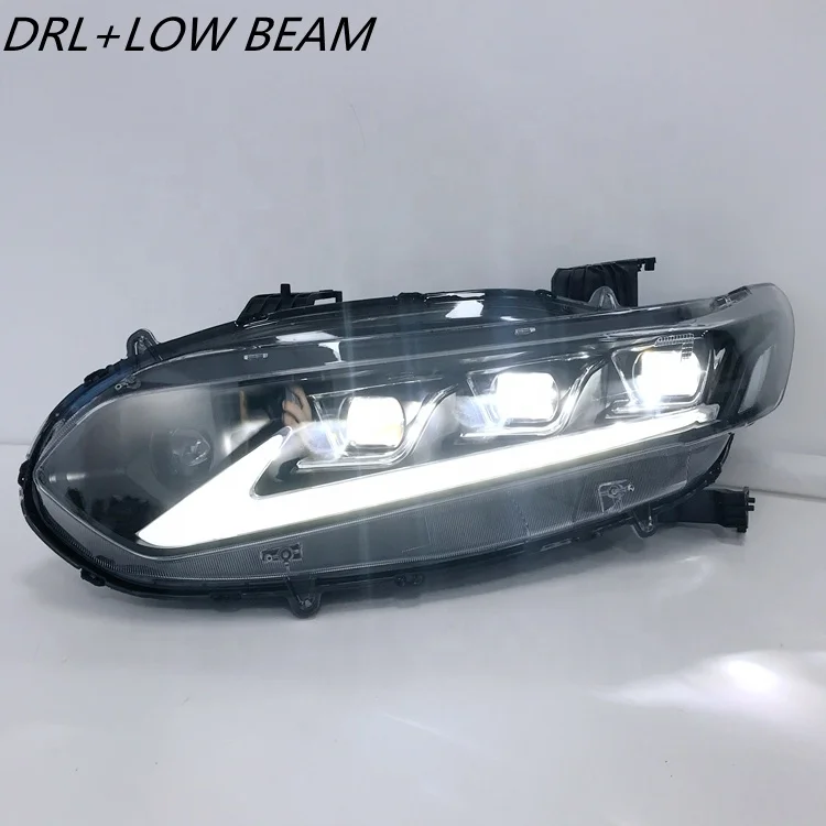 HCmotion Factory manufacturer 10th Gen front Lamp X Sedan 2018 2019 2020 2021 Full LED 4 Lens Headlights For Honda Accord
