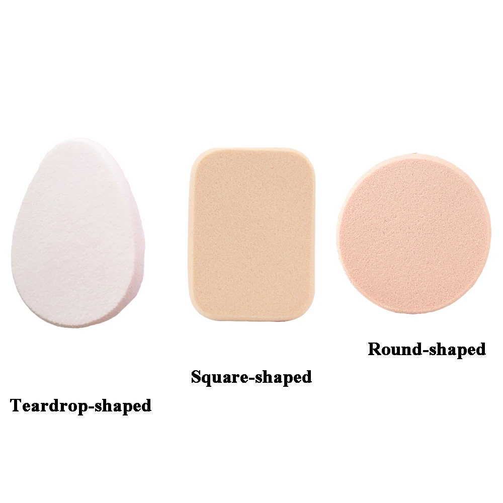 Hot Selling High Quality Latex Edge Grinding Loose Foundation Wet And Dry Soft Makeup Puffs Sponge Cosmetic Powder Puff