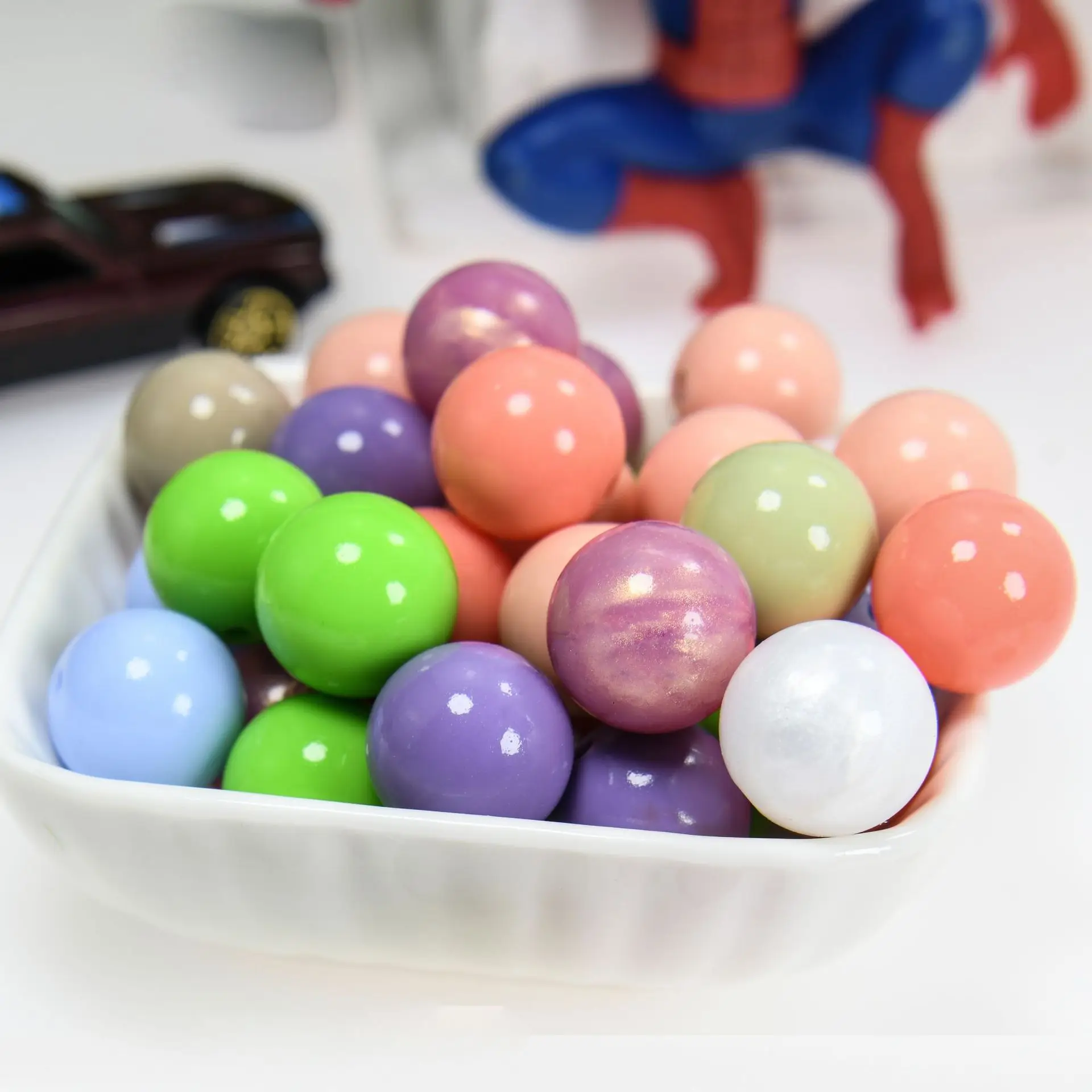 Silicone round beads 15mm candy color silicone beads baby jewelry accessories anti-chain accessories