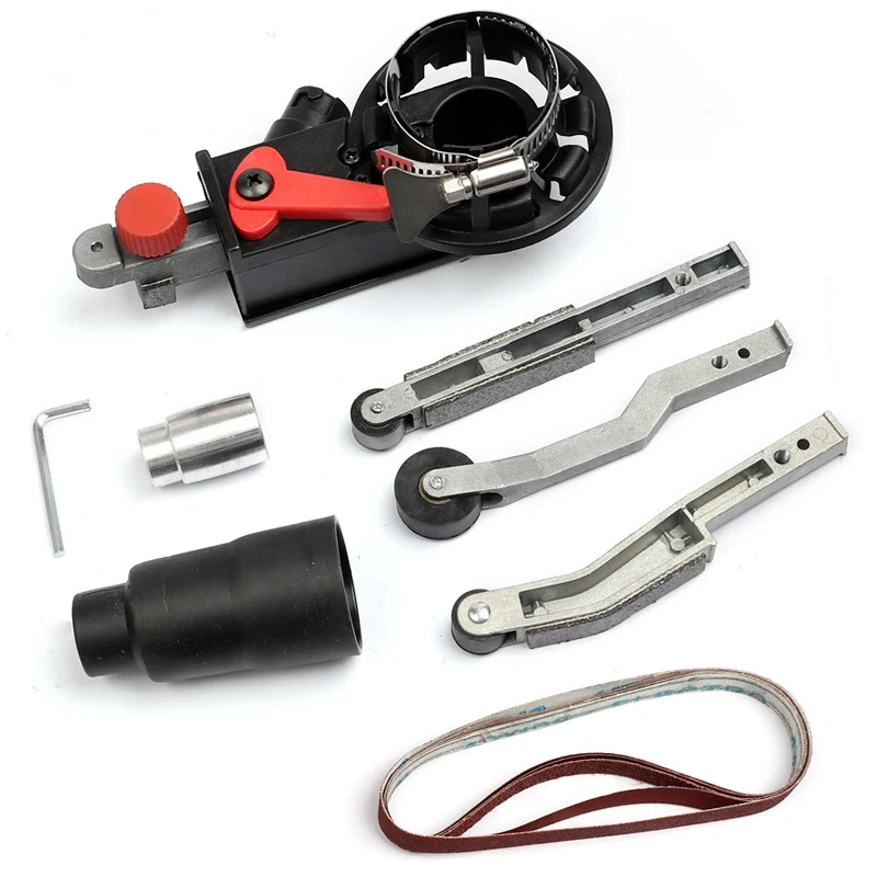 Electric Angle Grinder Mini Sander Sanding Belt Adapter Bandfile Belt Head Sander For M10/M14