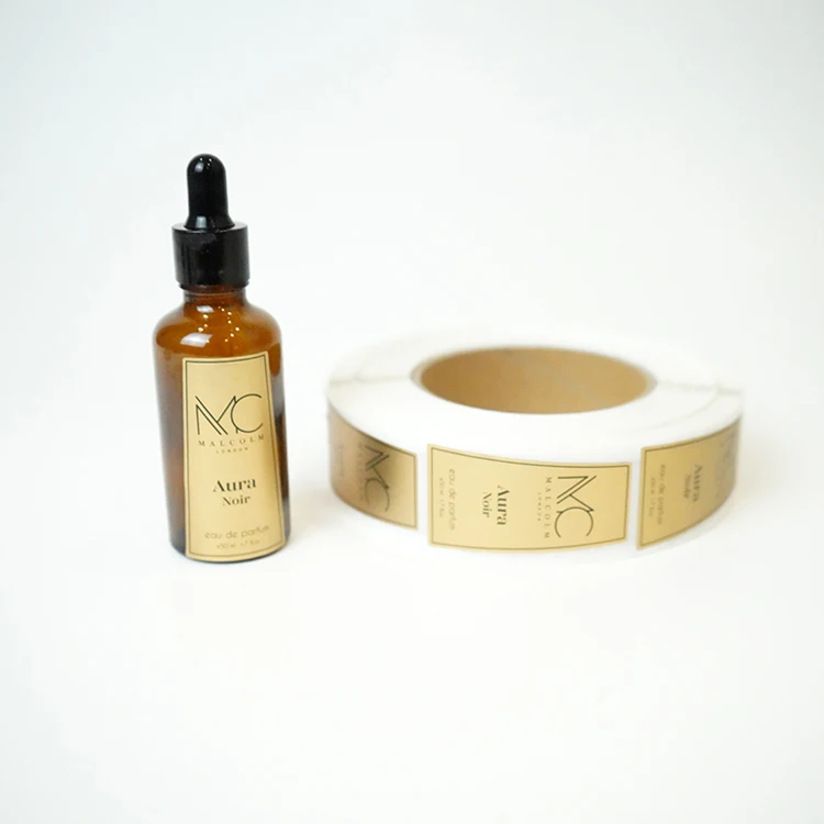 custom self adhesive waterproof bopp matte finish label essential oils private bottle label cosmetic sticker
