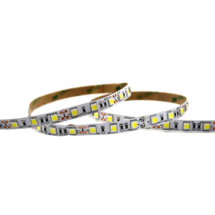 High Quality 5050 60LEDs/m 12VDC 14.4W  double-layer 2Oz 10MM width Flexible LED Strip Light