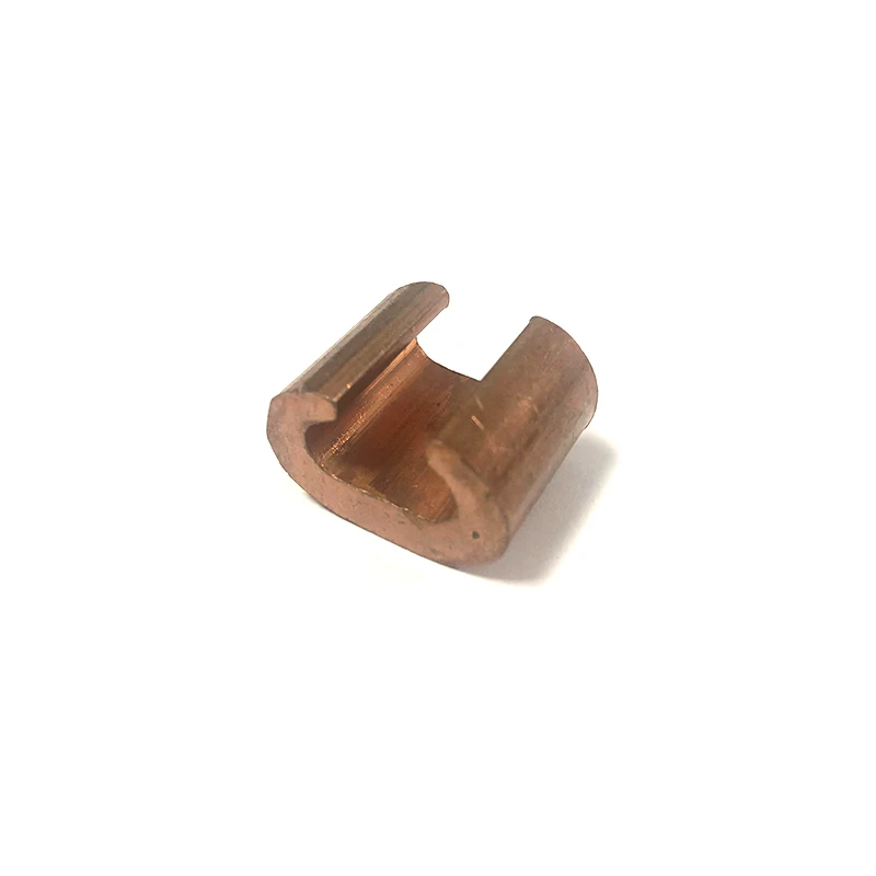 copper connector C clamp double cable clamper