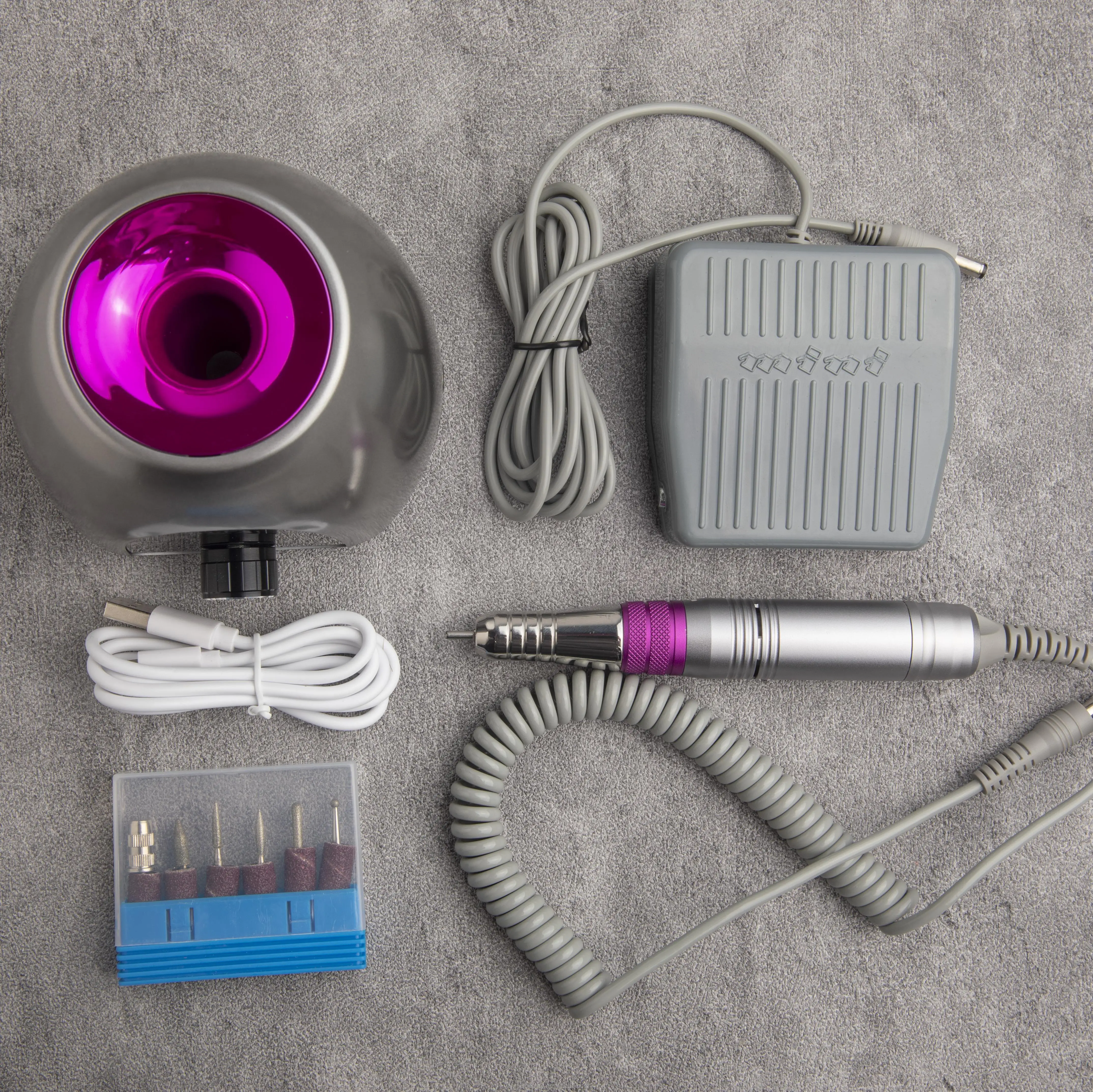 Hot Electric Nail Drill Machine Quiet Using Experience Low Noise Low Vibration