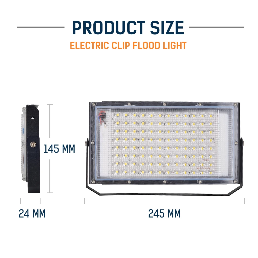 Xtra яркий DC12V 100W Светодиодный прожектор Аллигатор зажим ночной рынок открытый кемпинг точечный