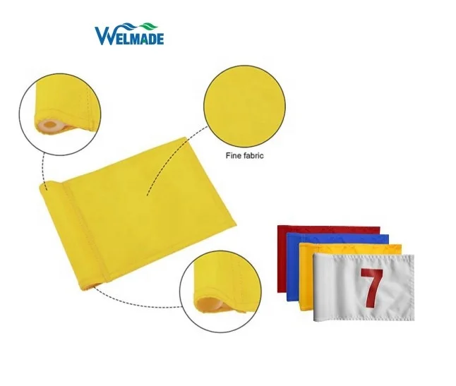 Персонализированные многоцветные плоские флаги для гольфа нейлоновый флаг с пластиковым флагом