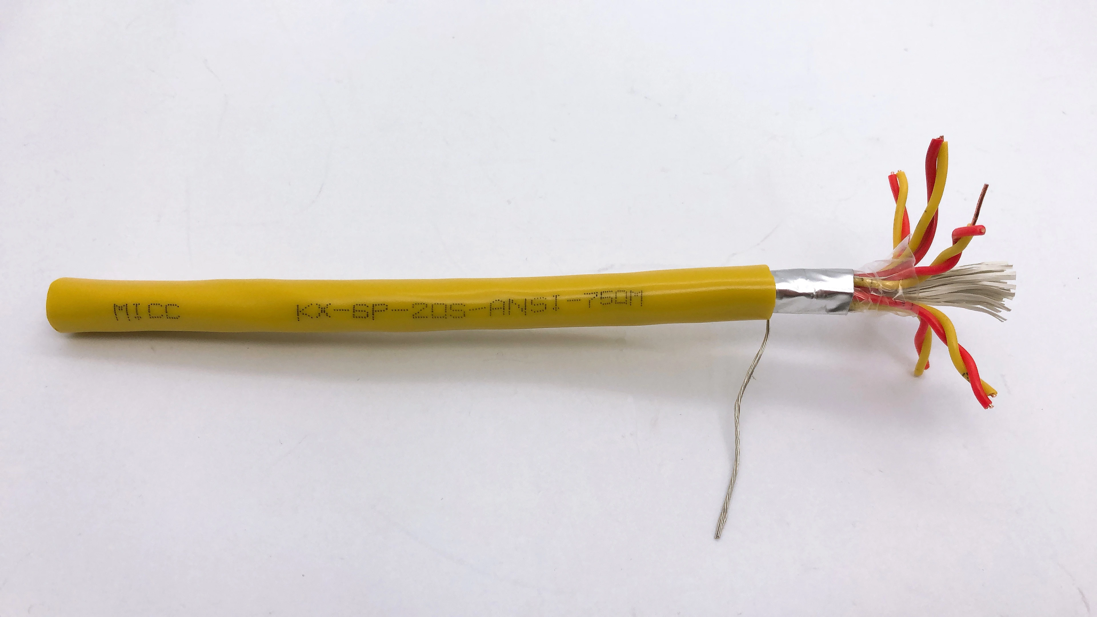 MICC Conductor: Solid Copper 20AWG(0.8mm=0.5mm2) or Stranded copper 20AWG(7/0.3mm=0.5mm2) KX 6P Muliti Pairs Instrument Cable