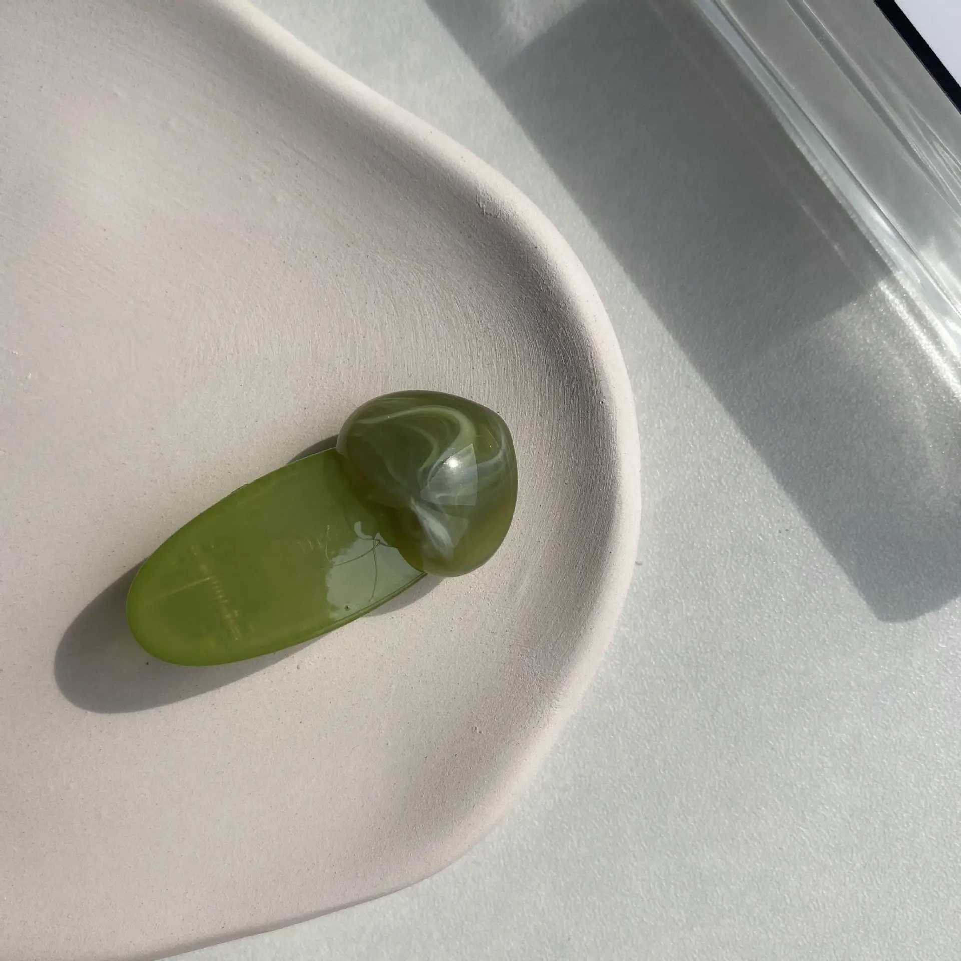 New Korean style cute girly colorful jelly heart-shaped hair clip simple duckbill hairpins accessories