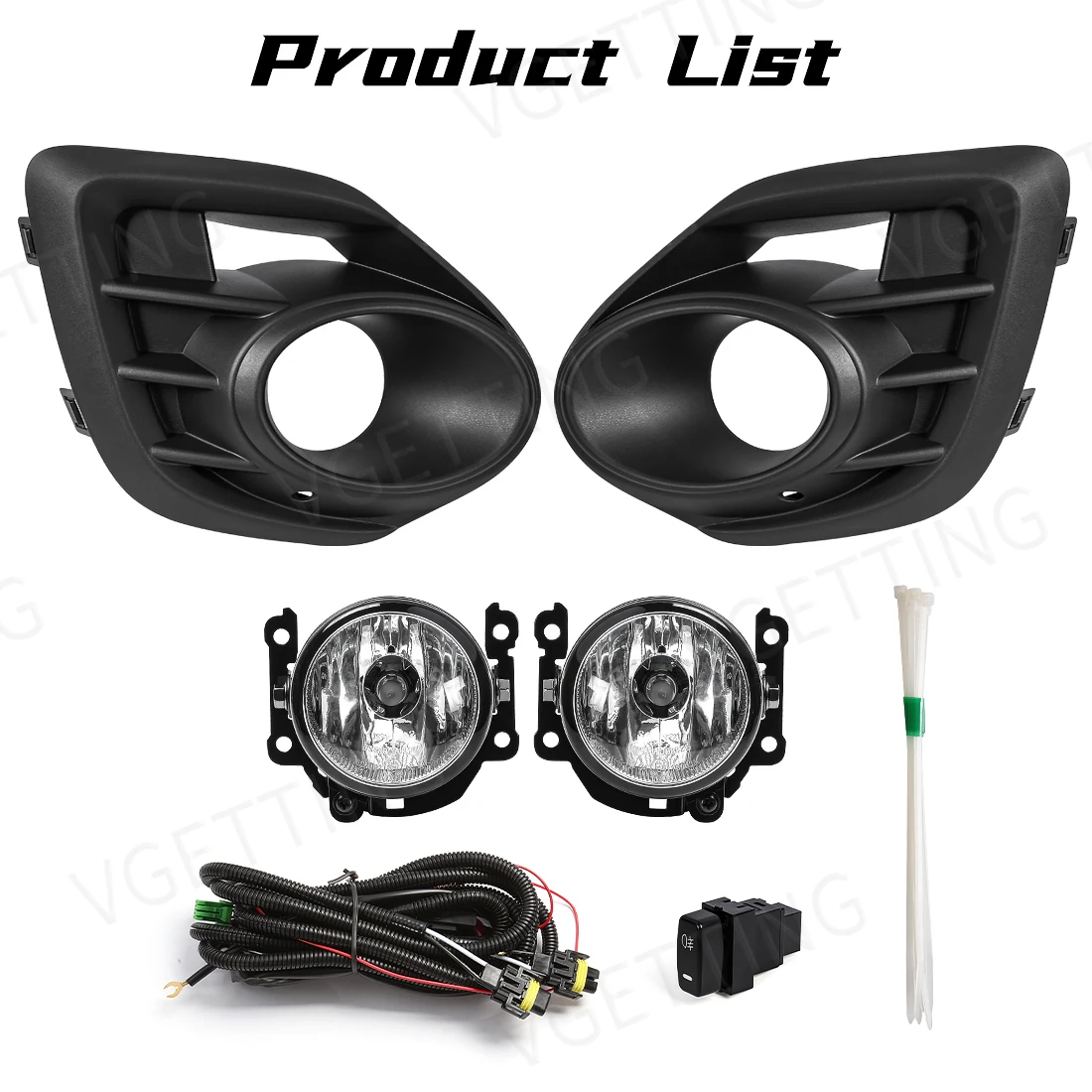 Car Fog Lamps Fog Lights for Mitsubishi Lancer 2015 2016 2017