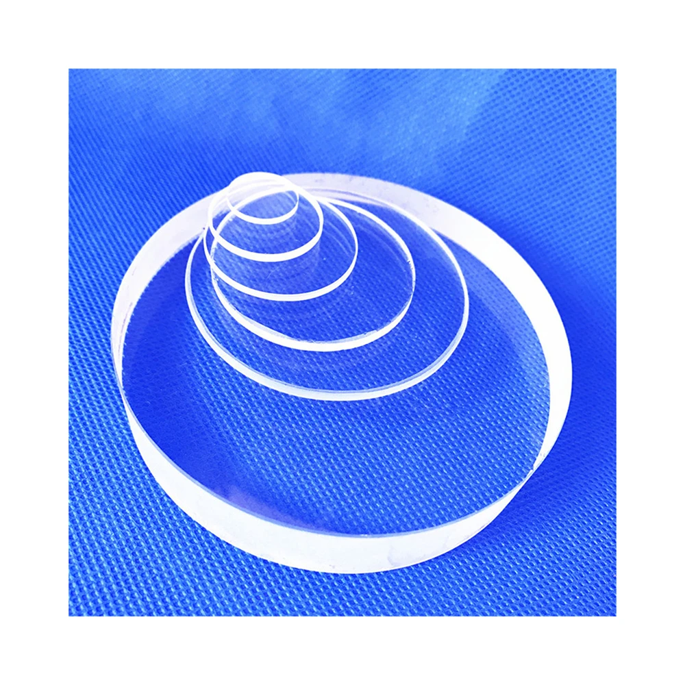 2021 New Designed Customised 99.99% Pure Quartz Optical Quartz Glass Plate with Hole Large Quartz Plate