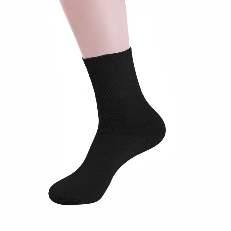 Hot Sale Pure Cotton Comfortable Loose Cuff Medical Nursering Heated Winter Thick Diabetes Socks Women