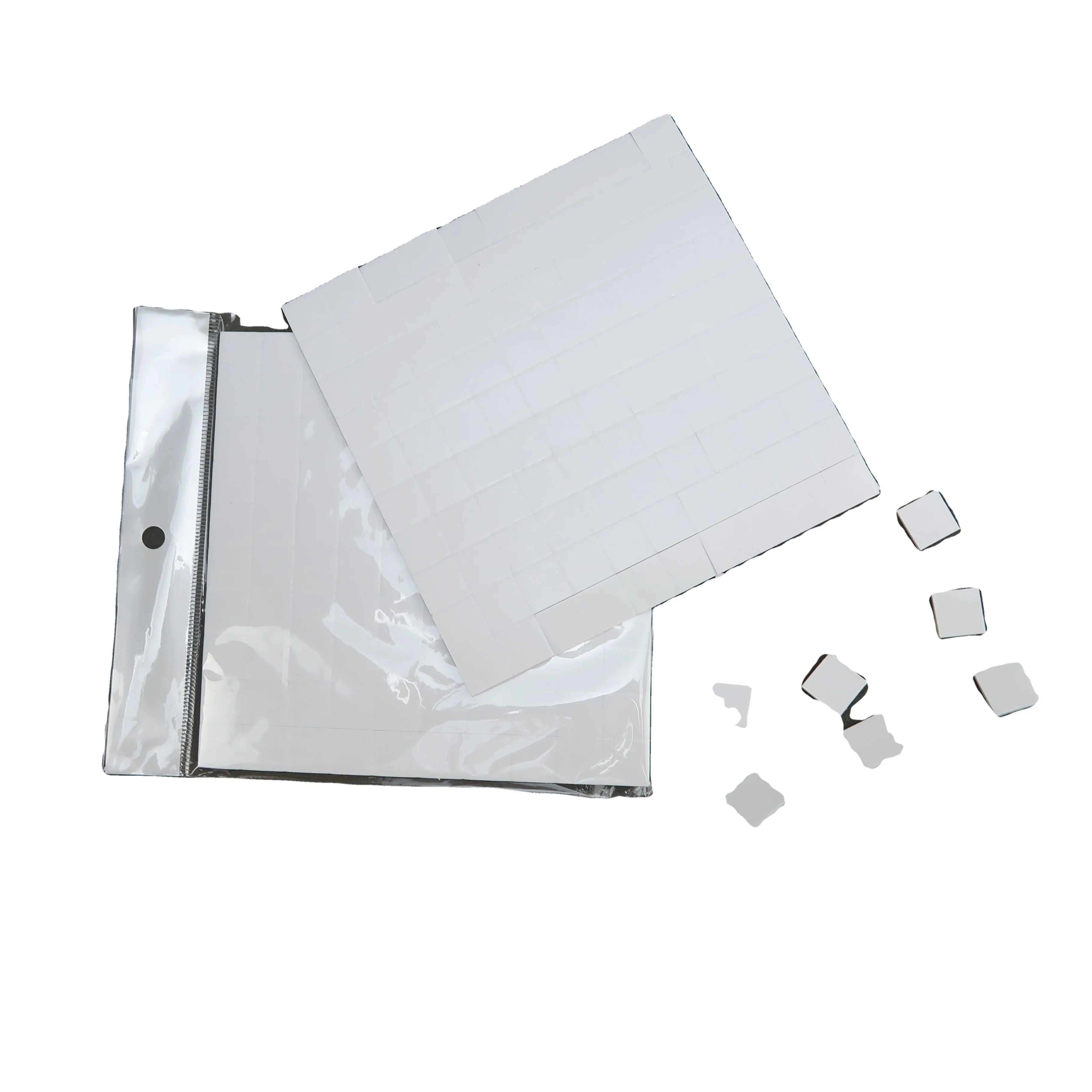 3mm Thickness Handmade Small Little Squares Multi Colors 5 Sheets Packing Double Sided Adhesive square Eva Foam Sheet
