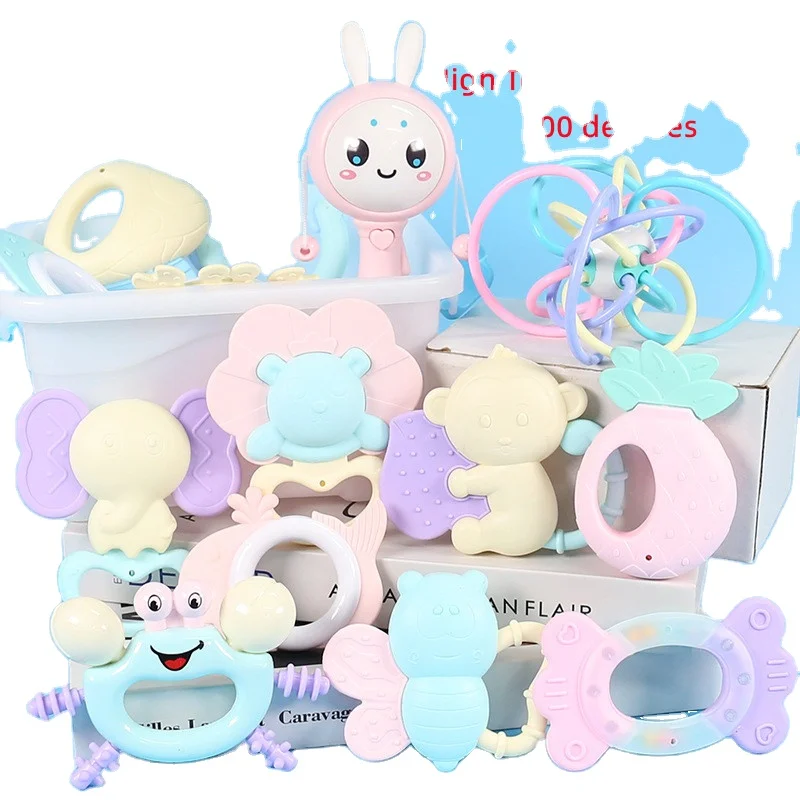 Wholesale New Baby Rattle Toy For Kids Silicone Rattle Teething Toys For Babies
