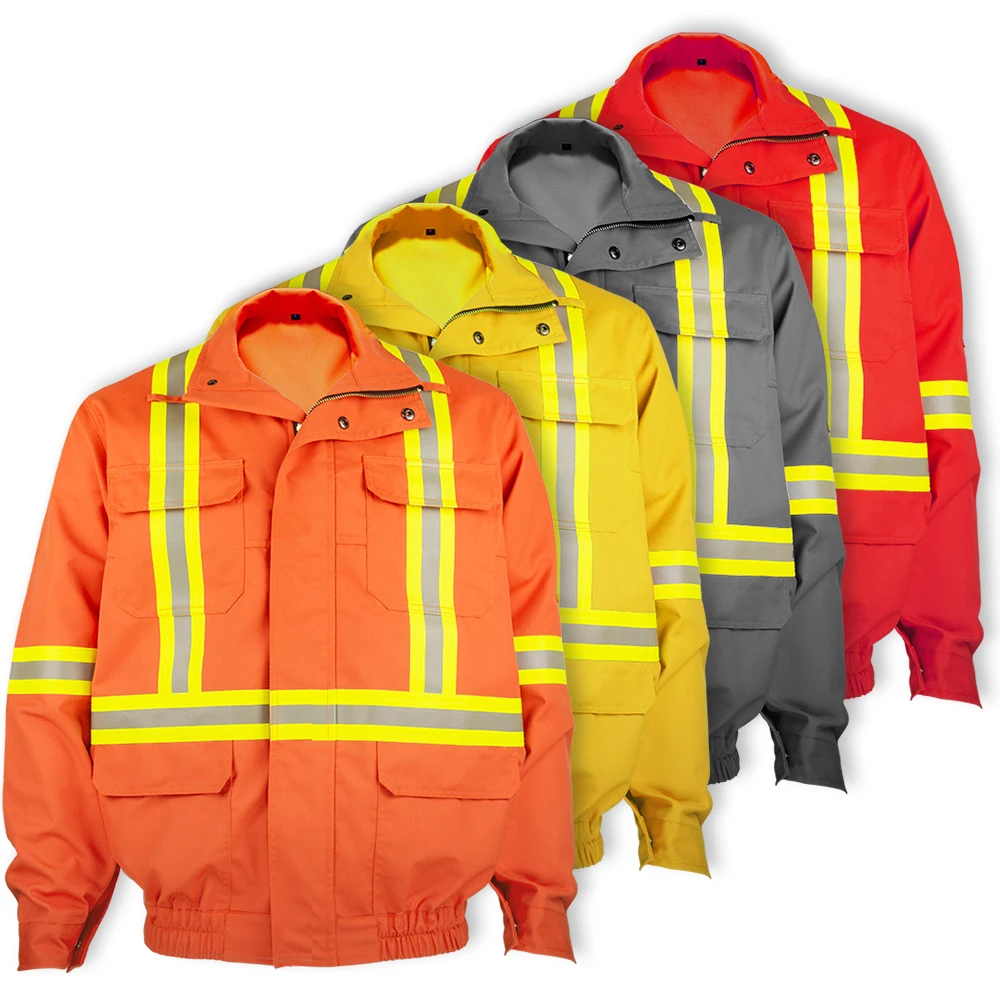Custom Safety Anti Static Fire Retardant Flame Resistant Waterproof Fireproof Welding FR Work Clothing Nomex Jacket For Welder