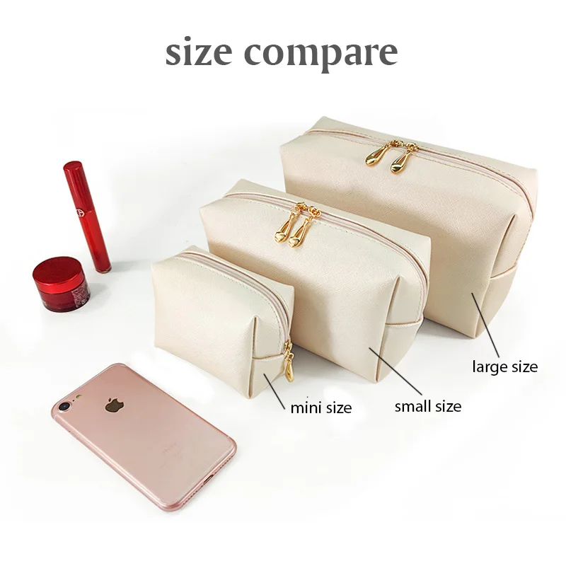 Factory Custom Design Wholesale Various Kinds of Travel Cosmetic Bag Waterproof PU Make Up Pouch