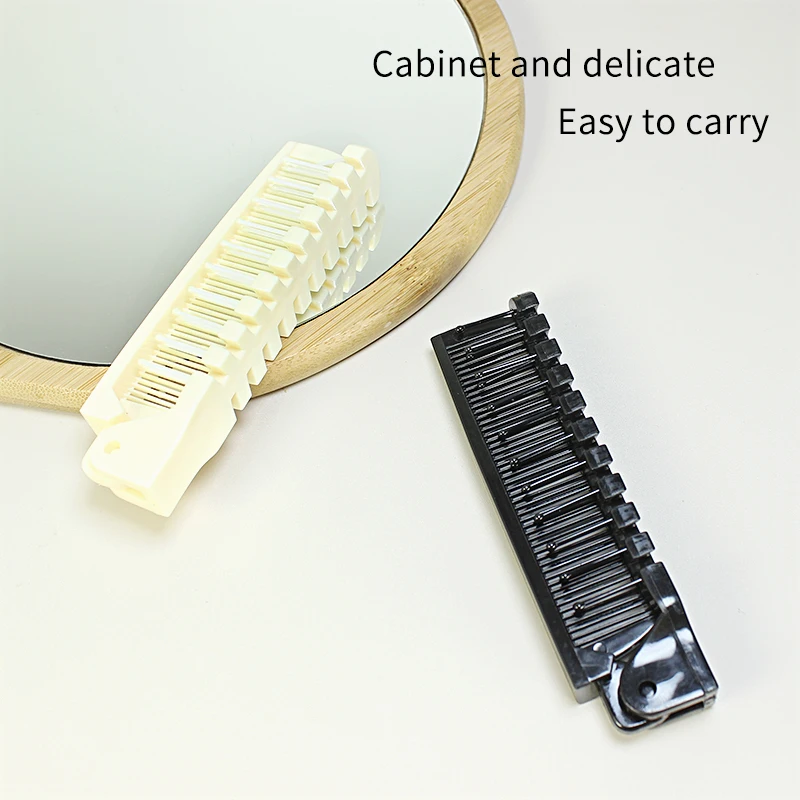 Portable Vintage small  pocket travel hair comb PP brush Cushion Brush