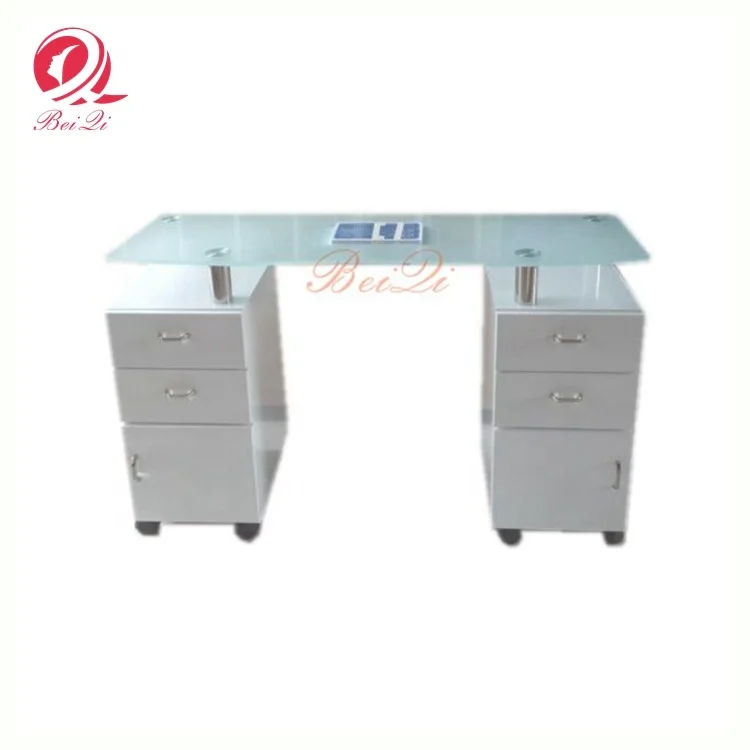 Modern nail salon furniture white mesa manicure portatil acrylic nail table station china manufacturer