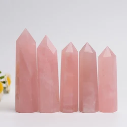 Натуральный высококачественный исцеляющий Кристалл башня палочка флюорит розовый кварц аметист кристалл точки